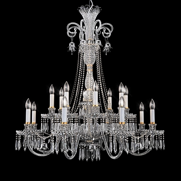 Italian Luxury: Italamp Chandelier 282/8+8 3D model image 1 