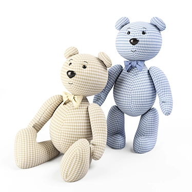 Adorable Cotton Bears: Download 3D Model 3D model image 1 