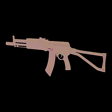 3D AK 47: Low Poly - Game-Ready & Mobile 3D model image 1 