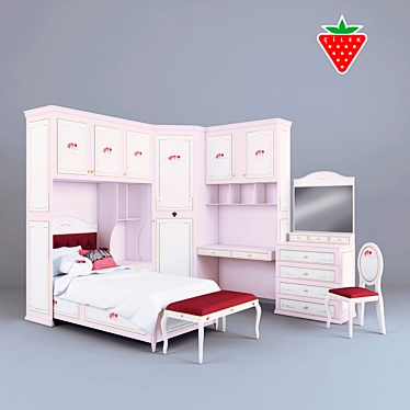 Elegant Cilek Kids Furniture Collection 3D model image 1 