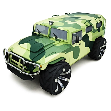 Military GAZ-2330 "Tiger" Toy 3D model image 1 