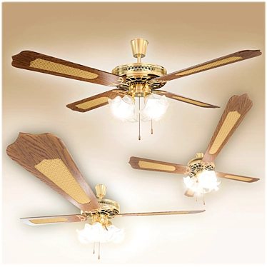 Imperia Energy-Saving Fan Chandelier 3D model image 1 