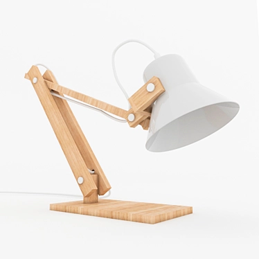 Sleek LED Desk Lamp 3D model image 1 