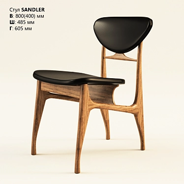 Scandinavian Modern Chair 3D model image 1 