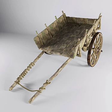 Vintage Chariot 3D model image 1 