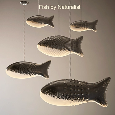 Nature-inspired Fish Lights 3D model image 1 