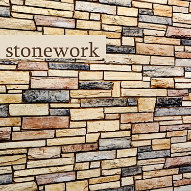 Artistic Stonework: Revitalize Your Space 3D model image 1 