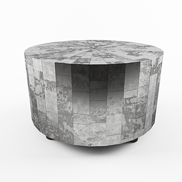 Metallic Elegance: Adeline Cocktail Table 3D model image 1 