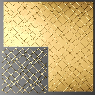 Elegant Lattice Decor Panel 3D model image 1 