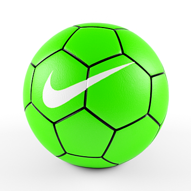 Green Nike Football Ball 3D model image 1 