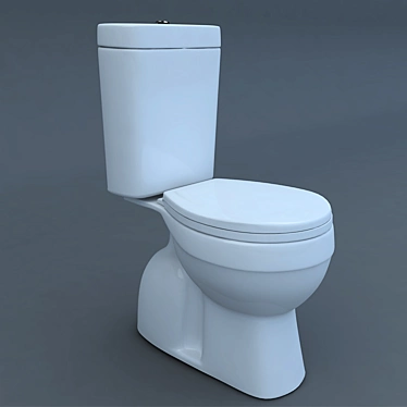 Modern WC Commode: Stylish & Functional 3D model image 1 