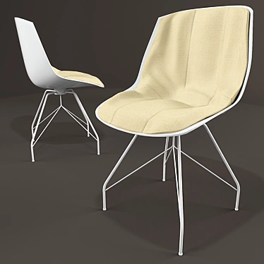 Premium Fabric Chair, Removable Upholstery 3D model image 1 