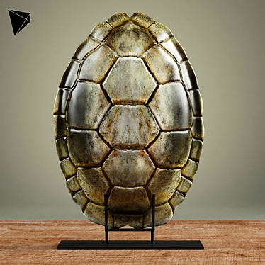 John-Richard Metal Turtle Shell Stand 3D model image 1 