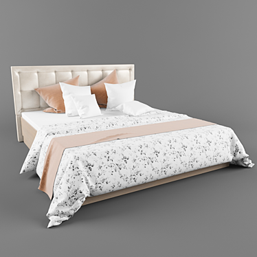 Ascona Tokyo Bed 3D model image 1 