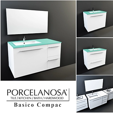 Elegant Porcelanosa Basico Compac: Versatile, Stylish, Functional 3D model image 1 