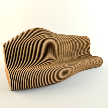 Parametric Bench 3D model image 1 