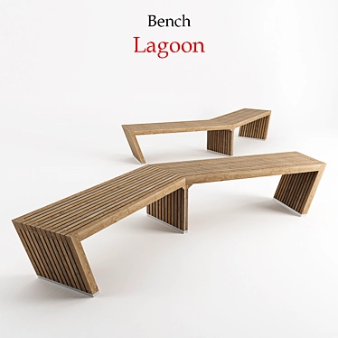 Lagoon Design Bench 3D model image 1 