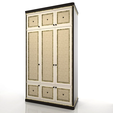 Elegant Custom-made Wardrobe 3D model image 1 