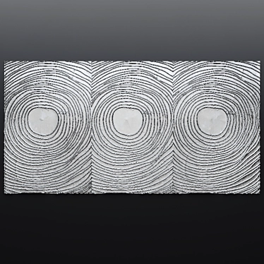 3D Metal Luxury Wall Panel Decor 3D model image 1 