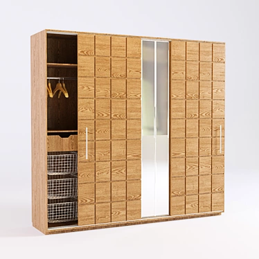 Bernazzoli Modern Wardrobe 3D model image 1 