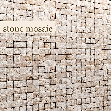 Natural Stone Mosaic 3D model image 1 