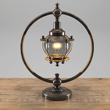 Modern Metal Table Lamp "Ringo 3D model image 1 
