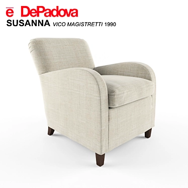 Elegant DePadova Susanna Chair 3D model image 1 