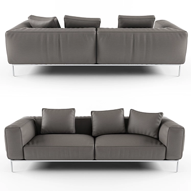 Luxury Modern Sofa: B&B Italia Frank 3D model image 1 