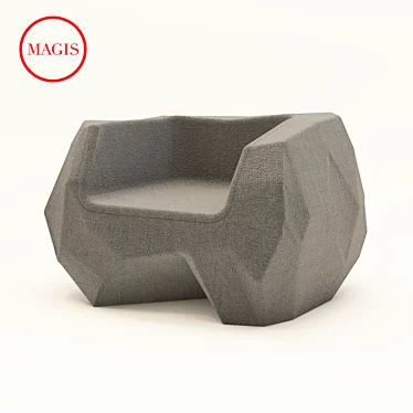 Magis PIEDRAS Low Outdoor Chair 3D model image 1 