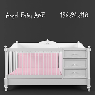 Angel Baby ANB - Perfectly Designed Baby Crib 3D model image 1 