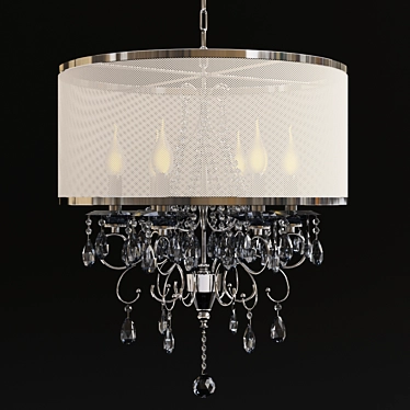 Classic Single-Bulb Chandelier 3D model image 1 