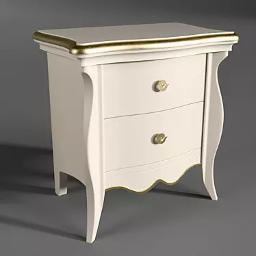 Title: Sofia Bedside Table by Corte Zari 3D model image 1 