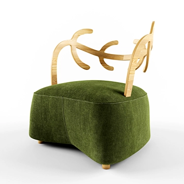 Sleek Antler Chair: NENDO's Modern Masterpiece 3D model image 1 