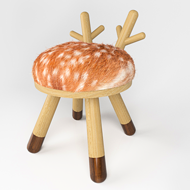 Bambi Children's Chair: Simply Adorable 3D model image 1 