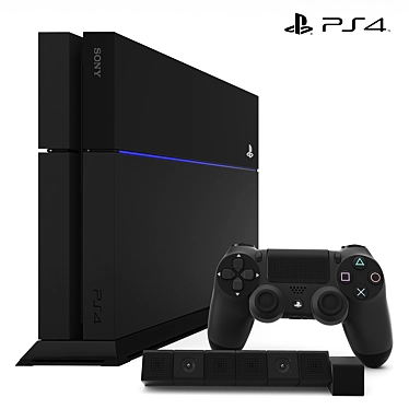 Next-Level Gaming with SONY PS4 3D model image 1 