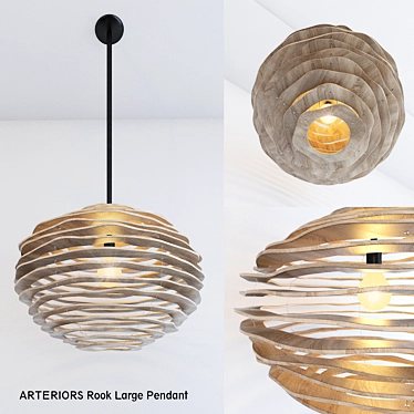 Modern Elegance: Arteriors Rook Pendant 3D model image 1 