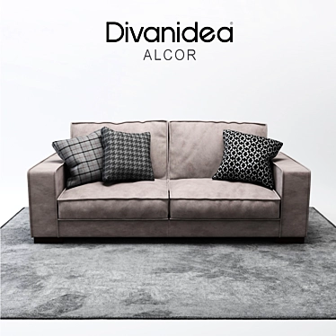 Luxury Italian Style Sofa Divanidea Alcor 3D model image 1 