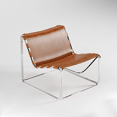 Elegant Pascal Mourgue Lounge Chair 3D model image 1 