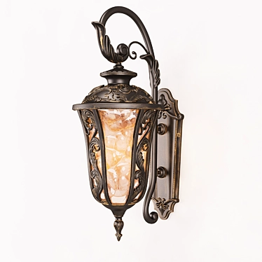 Luxus 1495-1W Outdoor Wall Light 3D model image 1 