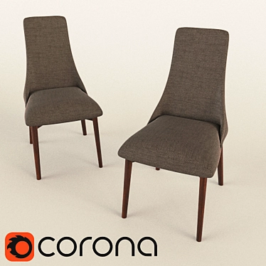 Elegant ETOILE Chair by Calligaris 3D model image 1 