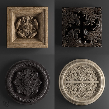  Restoration Hardware Decor Set 3D model image 1 