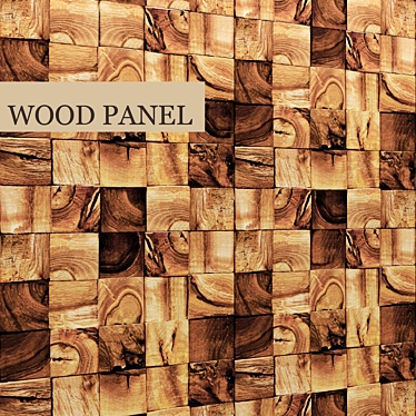 Natural Wood Panel 3D model image 1 