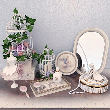 Enchanting Dressing Table Decor 3D model image 1 