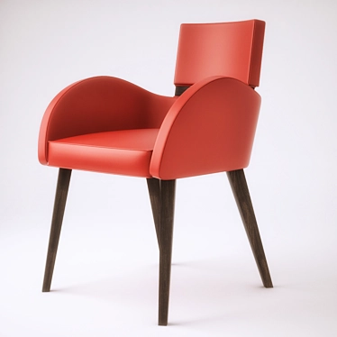  "Tell Me More" Armchair: Hi-Poly Model with Stitching Simulation & Texture 3D model image 1 