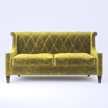 Luxury Velvet Love Seat 3D model image 1 