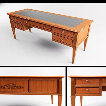 Elegant Classic Desk 3D model image 1 