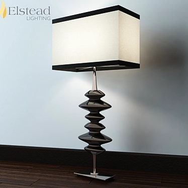 Modern Black Table Lamp - Elstead Alexander 3D model image 1 