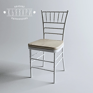 Elegant Aluminum Chiavari Chair 3D model image 1 