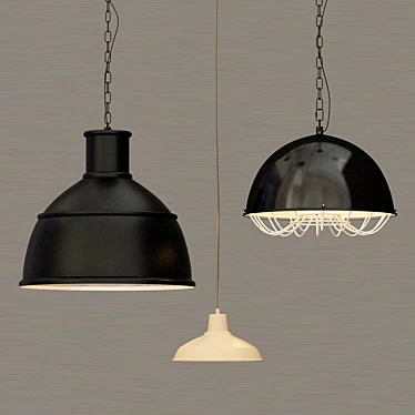 Modern Hanging Light Fixture by KARWEI 3D model image 1 