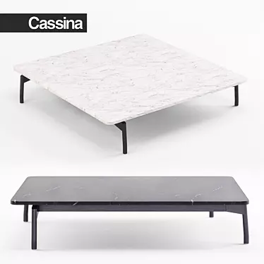 Sleek Cassina 288 Table 3D model image 1 